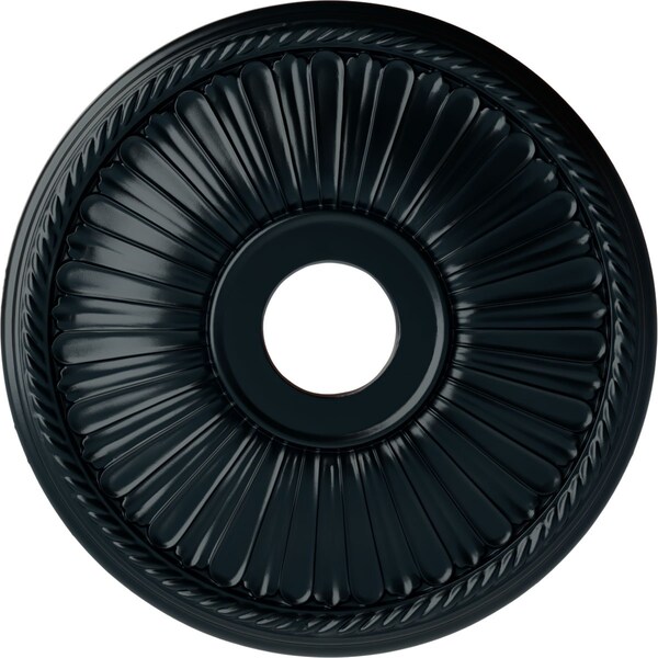 Ekena Millwork Berkshire Ceiling Medallion (Canopies up to 6 3/8"), 20 1/8"OD x 3 7/8"ID x 1 7/8"P, Night Shade CM20BE1NSF - main
